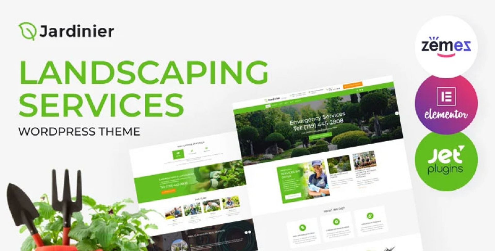Jardinier WordPress Template (Landscape Company)