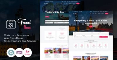 TravelTime WordPress Template (Travel Agency Company)